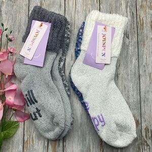 Women's Ultra Soft Fuzzy Lounge Socks 2-Pack Shoe Size 4-10